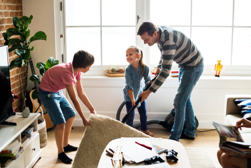 How do you make cleaning fun for kids