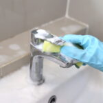 What is the correct order to clean a bathroom